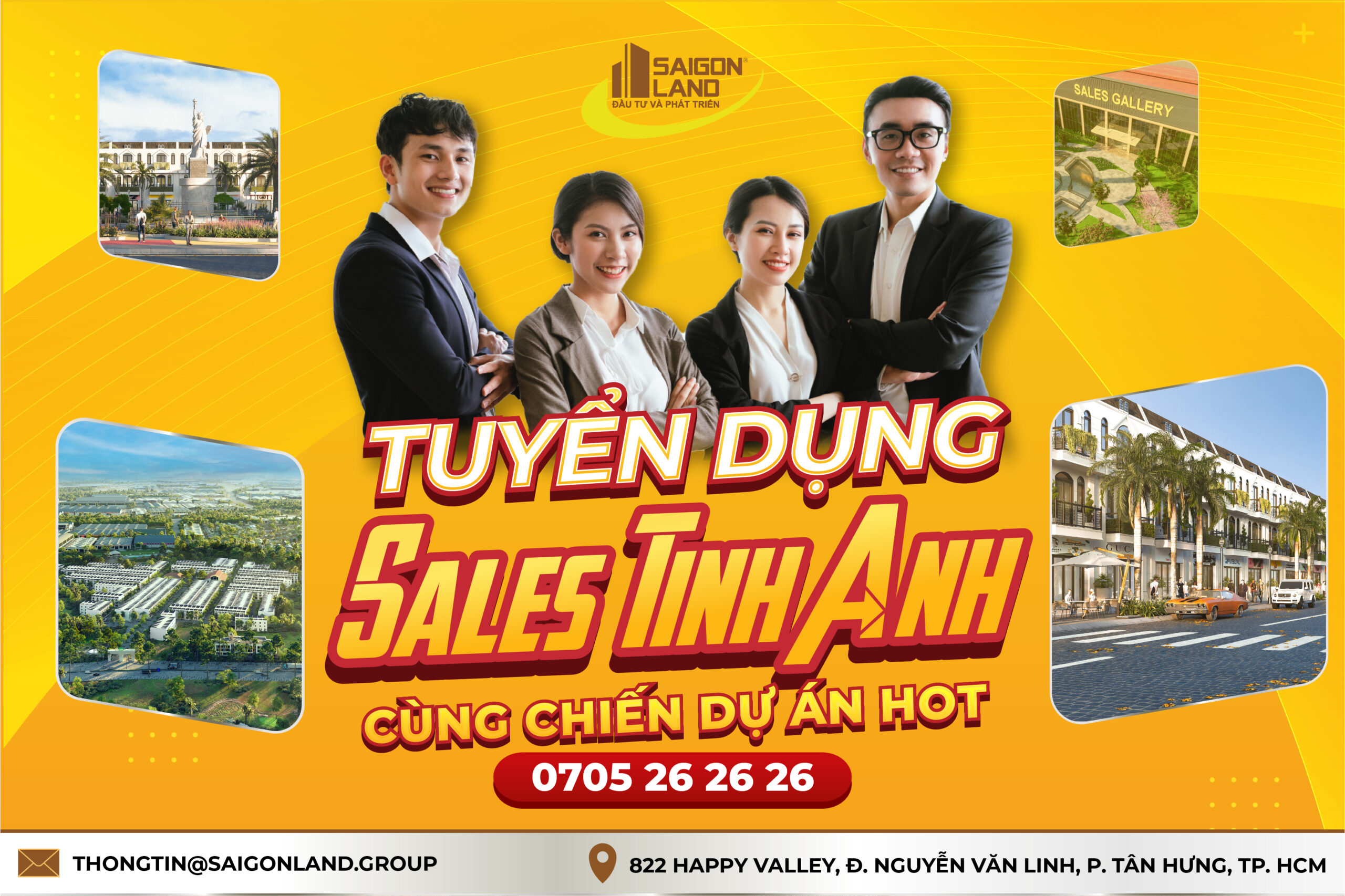 TUYỂN DỤNG SALE TINH ANH CÙNG CHIẾN DỰ ÁN HOT
